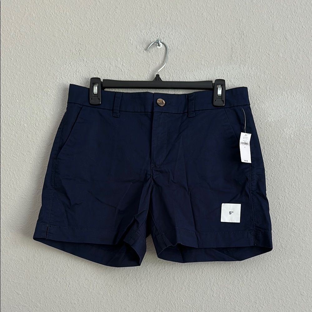 Old navy women’s navy mid rise short 6